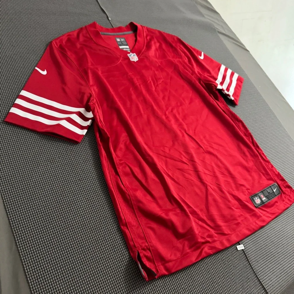 Nike NFL San Francisco 49ers On Field Blank Back Jersey Red Mens Large